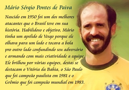 Jogador Mário Sérgio